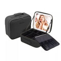 ESTOJO DE MAQUIAGEM COM LUZ LED E ESPELHO - PROFESSIONAL MAKEUP CASE