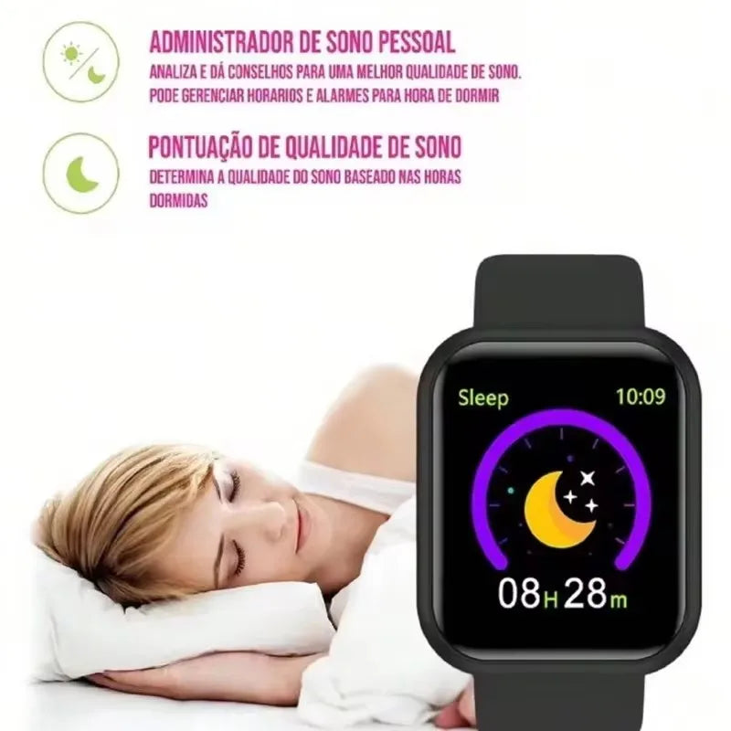 Smartwatch Fitness Tracker com Assistente de Voz